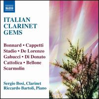 Italian Clarinet Gems - Riccardo Bartoli (piano); Sergio Bosi (clarinet)