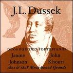 J.L. Dussek: Duos for Two Fortepianos
