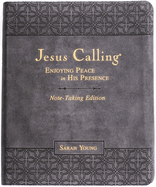 Jesus Calling Note-Taking Edition, Leathersoft, Black, with Full Scriptures: Enjoying Peace in His Presence (a 365-Day Devotional and Prayer Journal)