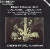 Johann Sebastian Bach: Goldberg Variations - Joseph Payne (harpsichord)