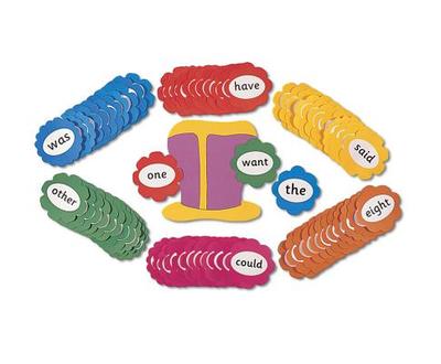 Jolly Phonics Tricky Word Wall Flowers: In Precursive Letters - Learning, Jolly