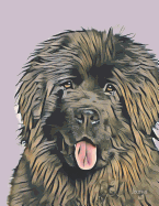 Journal: Beautiful Newfoundland Dog Notebook Wide Ruled