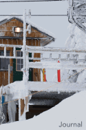 Journal: Ski Lift: Wind Swept Mountain Top Ski Lift Blank Lined Journal