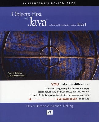 Jumpstart Edition: Objects First With Java: A Practical Introduction Using BlueJ by Barnes and Kolling - Barnes, David J., and Kolling, Michael