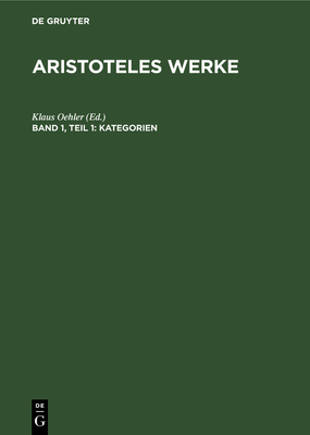 Kategorien - Oehler, Klaus (Commentaries by)