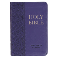KJV Bible Mini Pocket Faux Leather, Purple)