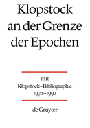Klopstock an Der Grenze Der Epochen