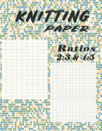 Knitting Paper Ratios 2: 3 & 4:5: Two Ratios Grid & Graph Notebook - Pattern 2