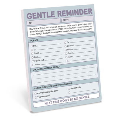 Knock Knock Gentle Reminder Nifty Note (Pastel Version) - Knock Knock
