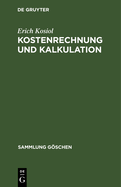 Kostenrechnung Und Kalkulation
