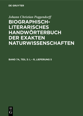 L - R, Lieferung 5 - Zaunick, Rudolf (Editor), and Sali?, Hans (Editor), and K?hn, Heidi (Editor)