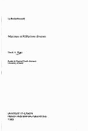 La Rochefoucauld, Maximes et refl�xions diverses