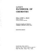 Lange's handbook of chemistry