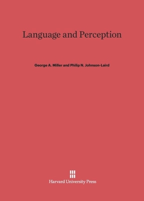 Language and Perception - Miller, George A