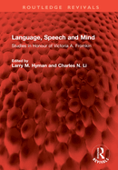 Language, Speech, and Mind: Studies in Honour of Victoria A. Fromkin