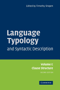 Language Typology and Syntactic Description: Volume 1, Clause Structure