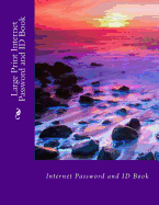 Large Print Internet Password and Id Book
