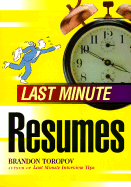 Last minute resumes