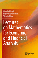 Lectures on Mathematics for Economic and Financial Analysis