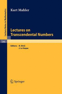 Lectures on transcendental numbers