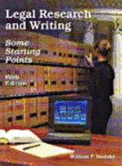 Legal Research and Writing