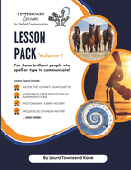 Letterboard Lessons for Spelled Communication: Lesson Pack Volume 1