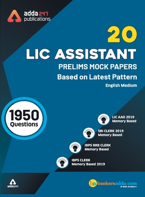 LIC Assistant Prelims Mock Papers Practice Book English Medium - Adda247