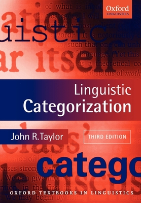 Linguistic Categorization - Taylor, John R