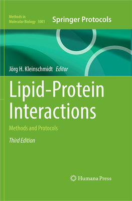 Lipid-Protein Interactions: Methods and Protocols - Kleinschmidt, J�rg H (Editor)