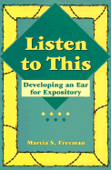 Listen to This: Developing an Ear for Expository