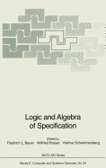 Logic and Algebra of Specification
