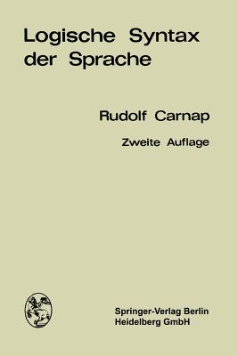 Logische Syntax Der Sprache - Carnap, Rudolf