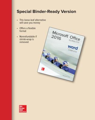 Looseleaf for Microsoft Office Word 2016 Complete: In Practice - Nordell, Randy, Professor, Ed