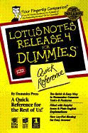 Lotus Notes Release 4 for Dummies: Quick Reference - Londergan, Stephen, and Freeland, Pat