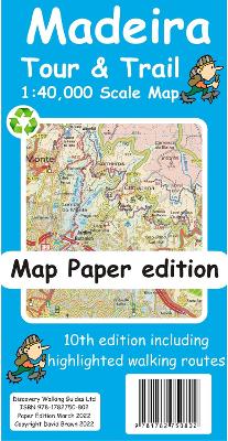 Madeira Tour and Trail Map (10th Paper Edition) - Brawn, David