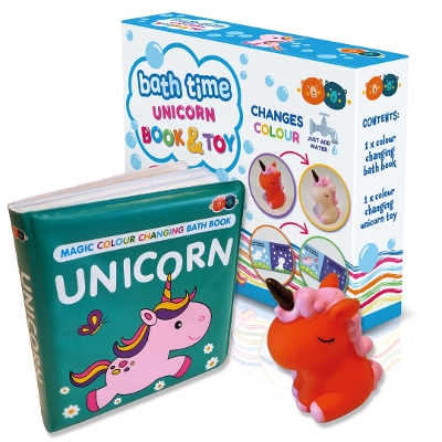 Magic Colour Changing Bath Book & Toy - Unicorn - Barney, Buddy and (Designer)
