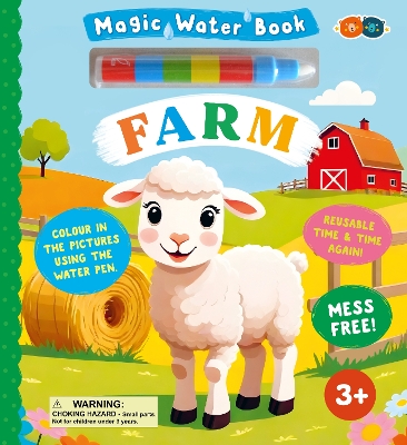 Magic Water Book - Farm - Barney, Buddy and (Designer)