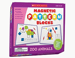 Magnetic Pattern Blocks Zoo Animals - Scholastic