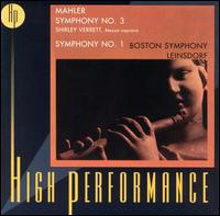Mahler: Symphony 3 & 1 - Shirley Verrett (vocals); Boston Boychoir (choir, chorus); New England Conservatory Chorus (choir, chorus);...