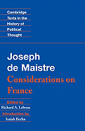 Maistre: Considerations on France