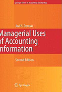 Managerial Uses of Accounting Information