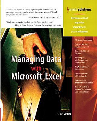 Managing Data with Excel - Carlberg, Conrad, PH.D.