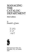 Managing the Catalog Department