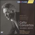 Martinu, Hindemith, Honegger: Cello Concertos - Johannes Moser (cello); Deutsche Radio Philharmonie Saarbr�cken Kaiserslautern; Christoph Poppen (conductor)