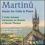 Martinu: Music for Cello & Piano