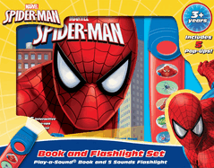 Marvel Spider-Man: Here Comes Spider-Man! Book and 5-Sound Flashlight Set