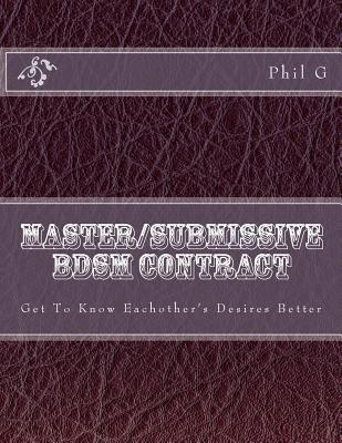 Master/submissive BDSM Contract - G, Phil