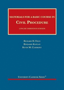 Materials for a Basic Course in Civil Procedure, Concise