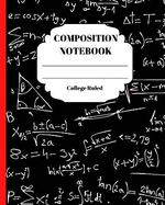 Math And Algebra Themed Note Book
