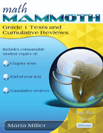 Math Mammoth Grade 1 Tests and Cumulative Reviews